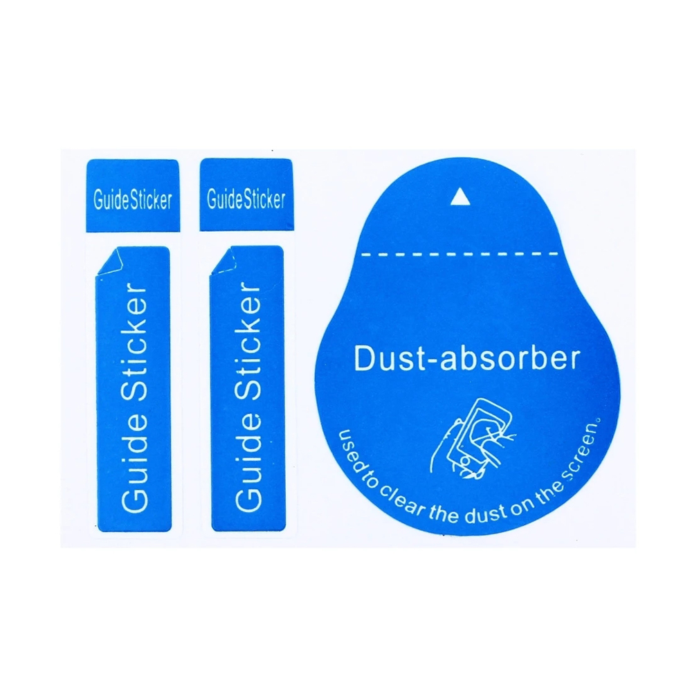 Dust Removal Sticker - Tempered Glass Screen Cleaner Guide Sticker