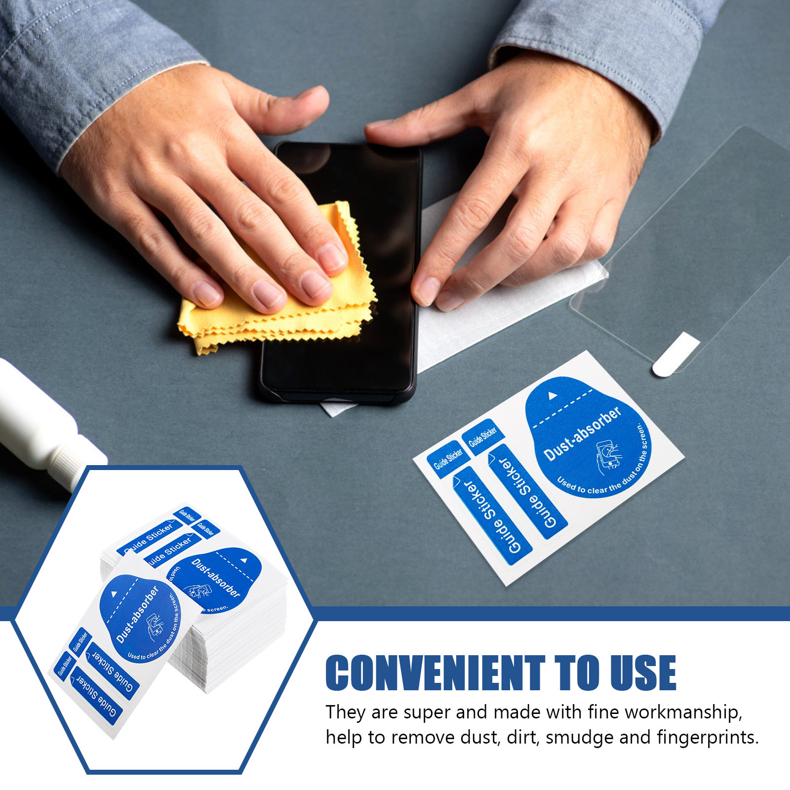 200pcs LCD Screen Dust Removal - Dust Removal Sticker 评论和价格