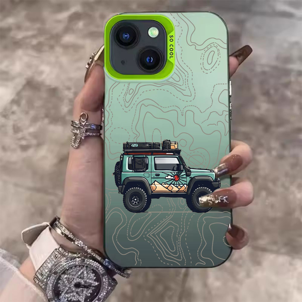 Simple Car Pattern Phone Case  - Apple Iphone 15 评论和价格