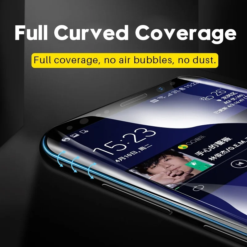 9D Curved Tempered Glass Film  - Curved Edge Screen 评论和价格