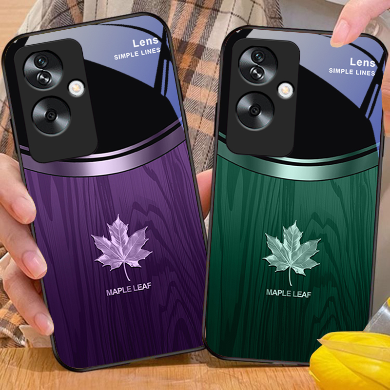 Wood Grain Maple Leaf For Oppo - Realme Note 50 评论和价格